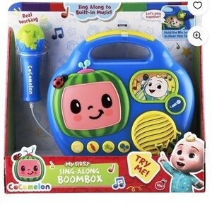 Cocomelon Sing Along Toy Boombox With Real Working Mic for Kids stem education